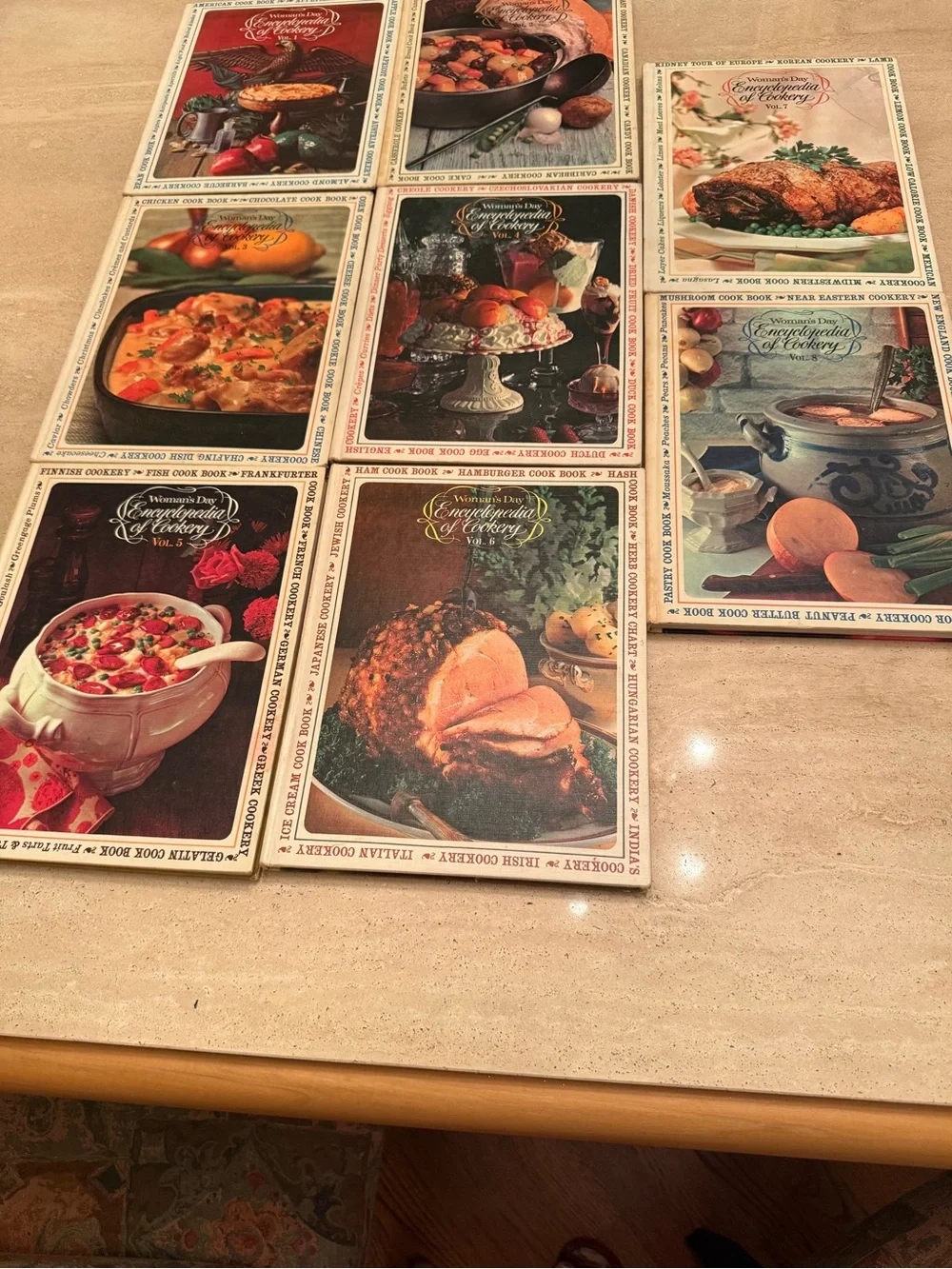 Woman's Day Encyclopedia of Cookery Collection 1966  volumes 1-8.